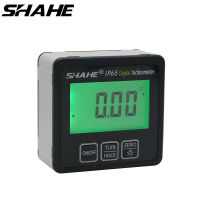 SHAHE IP65ไม้โปรแทรกเตอร์ดิจิตอลกันน้ำ Inclinometer กล่องระดับอิเล็กทรอนิกส์ฐานแม่เหล็ก360องศามุม Finder