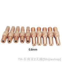 hk▦☊  0.8mm  Welding Gun Contact Tips Spool Push Pull Feeder Torch 10pcs Gas Nozzle