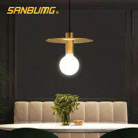 Nordic Pendant light Iron Golden Pendant Lights E27 Base Hanging Lamp for Living room Cafe RoomBar Decoration Indoor Lighting