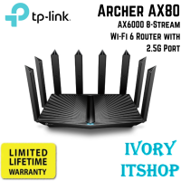 TP-Link Archer AX80 AX6000 8-Stream Wi-Fi 6 Router with 2.5G Port AX80/ivoryitshop