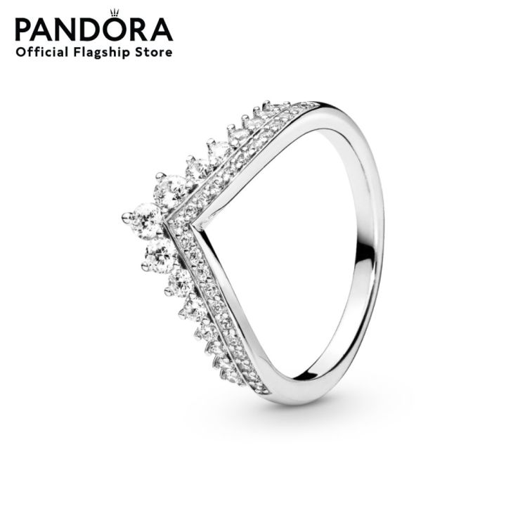 pandora-silver-princess-wishbone-ring-เครื่องประดับ-แหวน-แหวนเงิน-สีเงิน-แหวนสีเงิน-แหวนเพชร-แหวนแพนดอร่า-แพนดอร่า