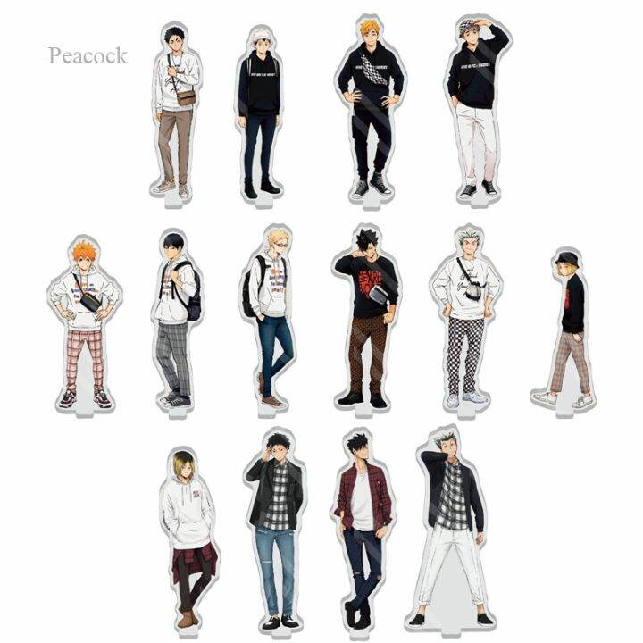 peacock-ตุ๊กตาฟิกเกอร์-อะคริลิค-การ์ตูนอนิเมะ-haikyuu-สไตล์แฟชั่น-สำหรับตกแต่ง