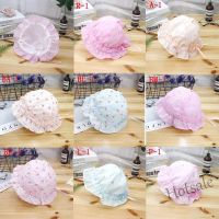 【hot sale】✁¤ C05 ✨ Kimi ๑ Baby Girls Cotton Floral Print Sun Cap Baby Hats Comfy Infant Caps Toddler Fisherman Hat 0-12 Months