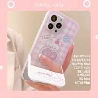 COD SDFGERGERTER [ขายส่ง] ใหม่ เคสป้องกัน ลายการ์ตูนกระต่าย พร้อมตัวยึด สําหรับ Apple iPhone 14131211 Promax XS XR xsmax se2020 678plus mini เคส