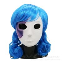 Game Sally Face Mask Sally Masks Blue Wig Sallyface Cosplay Wig Halloween COS Props