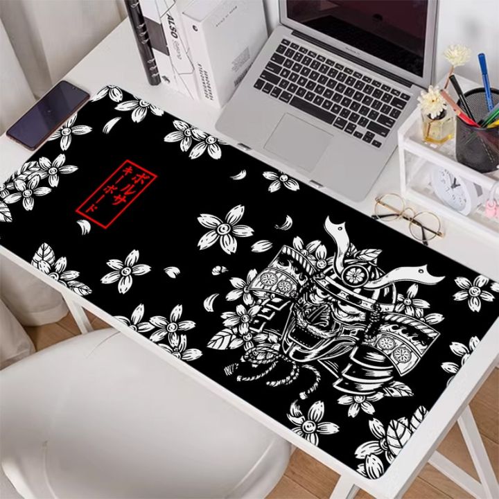 mouse-pad-black-printing-japanese-samurai-game-keyboard-mouse-pad-large-size-desk-pad-animation-game-player-computer