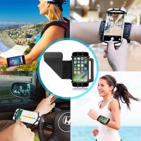 ❏㍿ Outdoor 180° Mobile Phone Running Phone Bag Wristband Belt Jogging Cycling Gym Arm Band Holder Wrist Strap Bracket Stand Support