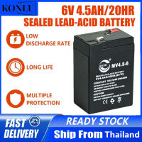 【ซื้อ 1 แถม 1】แบตเตอรี่ สำหรับรถไฟฟ้าเด็ก คุณภาพสูง 6V/4.5A แบตเตอรี่6V4.5AH/20HRแบตเตอรี่แบบแห้ง