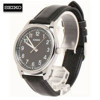 Velashop นาฬิกาข้อมือผู้ชายคาสิโอ  Casio Standard สายหนัง รุ่น MTP-V005L-1B4UDF, MTP-V005L-1B4, MTP-V005L