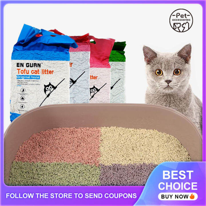 Cat Litter Sand 6L Food Grade Plant Tofu Residue Made Kitty Litter Cat