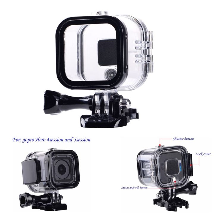 เคสครอบดำน้ำซองกันน้ำ60ม-สำหรับ-gopro-hero11-10-9-8-7-6-5-black-session-4-3-3อุปกรณ์เสริมกล้อง