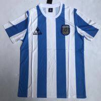 เสื้อกีฬาแขนสั้น ลายทีมชาติฟุตบอล Argentina 86 AAA แห้งเร็ว สไตล์เรโทร ไซซ์ S-XXL