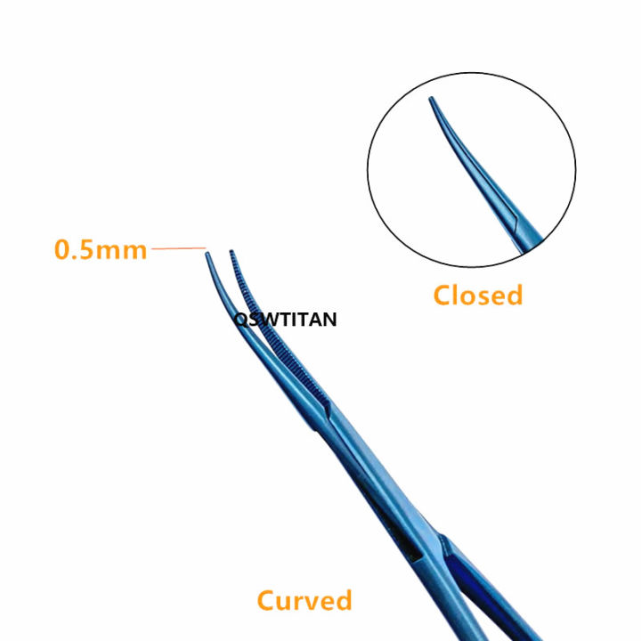 ไทเทเนียม-halsted-hemostatic-ยุง-forcep-ตรงโค้งจักษุแพทย์เครื่องมือผ่าตัด