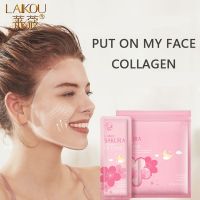 LAIKOU 15Pcs Cherry Blossoms Face Moisturizing Oil Control Shrink Pores Wash-off First Aid Facial Whitening Skin Care