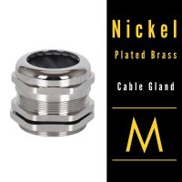 CGN-M25 เคเบิ้ลแกลน ทองเหลืองชุบนิกเกิล ( Nickle Plate Brass Cable Gland Selection Chart " M " Thread )