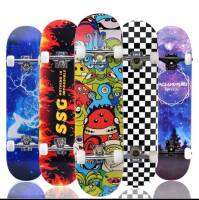 Skateboards สเก็ตบอร์ด 80cm ผู้เริ่มต้นเล่น-มืออาชีพ แฟชั่นสเก็ตบอร์ด กีฬาและกิจกรรมกลางแจ้ง เหมาะสำหรับ ผู้ใหญ่เยาวชน