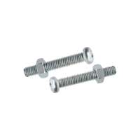 สกรูเกลียวมิลพร้อมนอต JP DEXZON 4X25 มม. แพ็ก 25 ชิ้นMACHINE SCREW WITH NUT JP DEXZON 4X25MM 25PCS **ราคาดีที่สุด**