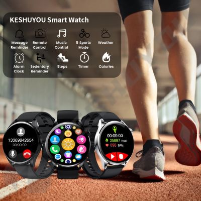 ZZOOI KESHUYOU GT5 Smart Watch Men Answer Call Sport Tracker Wireless Charging NFC Women Smartwatch Gift For Android iOS PK GT3 Pro