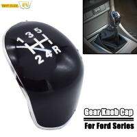 5ความเร็วเกียร์ธรรมดา Shift Knob Cap ฝาครอบสัญลักษณ์สำหรับ Ford Focus 2005 - 2011 C-Max Fiesta Kuga อุปกรณ์จัดแต่งทรงผม