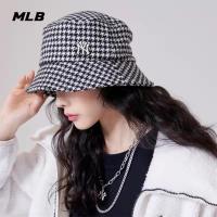 ► Bucket Hats B หมวกบักเก็ตลําลอง ลายสก๊อต ประดับเพชรเทียม แฟชั่นฤดูใบไม้ร่วง และฤดูหนาว สําหรับผู้หญิง หมวกบักเก็ต