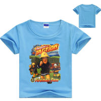 Fireman Sam เสื้อยืดชายเสื้อแขนสั้นสำหรับเด็กหญิง Tops ฤดูร้อนแขนสั้นเสื้อยืดการ์ตูนสั้นเสื้อยืดกีฬาและพักผ่อนเด็กเสื้อผ้าฤดูร้อน Casual Tees