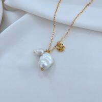 สร้อยคอไข่มุกธรรมชาติ Baroque Pearl แฟชั่น Simple Commuter สร้อยคอเครื่องประดับสำหรับผู้หญิง Gift