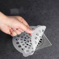 3 20pcs Disposable Shower Drain Hair Catcher Stickers Sewer Cover Floor Drain Cover Sink Filter for Bathroom Kitchen