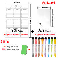 12 Styles Magnetic Monthly&amp;Weekly Planner Table and Dry Erase Whiteboard for Kids Magnetic Fridge Message Boards Memo Pad