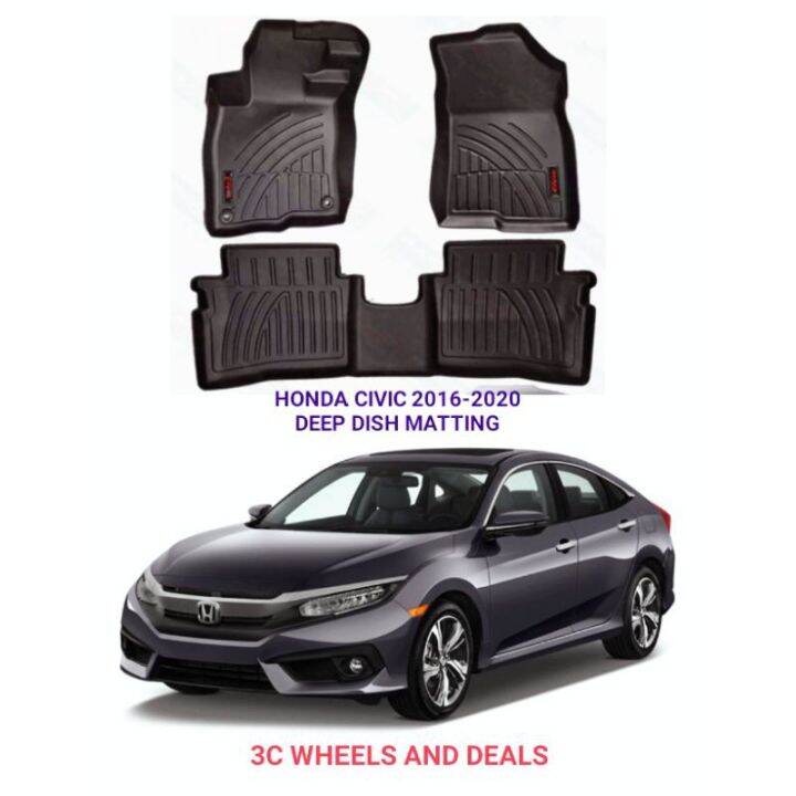 HONDA CIVIC 2016-2020 DEEP DISH MATTING | Lazada PH