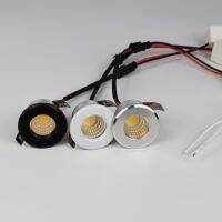 COB สปอตไลต์ LED ติดเพดานขนาดเล็ก3W 110V 220V รวมไดรเวอร์ที่หรี่ไฟได้สำหรับตู้โชว์ในบ้านกระโปรงของโรงแรมฯลฯ