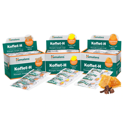 Himalaya Koflet H ลูกอม  1 แผง 6 เม็ด หมดอายุ🍊🍋🥜