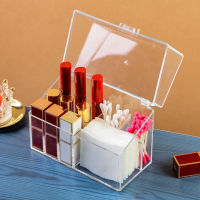 Acrylic Lipstick Storage Box Lipstick Holder Makeup Organizer Lip Gloss Perfume Display Stand Transparent Plastic Box with Lid