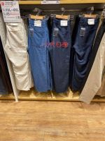 Uniqlo New Fashion version Uniqlo mens/womens couples loose workwear denim trousers 450277/456352/455498