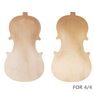 ：《》{“】= Solid Wood Unfinished Violin Top Front Panel &amp; Back Plate Set For 4/4 3/4 1/2 1/4 1/8  Violin Fiddle DIY Making