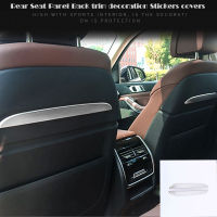 Car Styling For BMW X5 G05 2019 2020 Rear Seat Panel Back trim decoration Stickers covers Interior Auto accessories