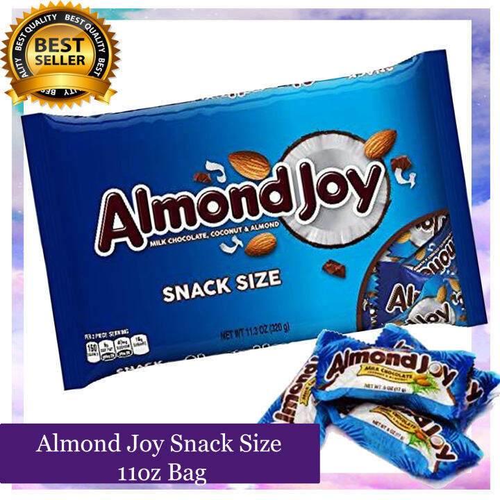 ALMOND JOY Coconut And Almond Chocolate Snack Size Candy Bars ...