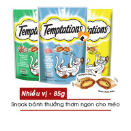 Bánh Snack - Bánh Thưởng Nhân Kem Cho Mèo Temptations 85g - Nông Trại Thú thumbnail