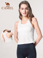 Camel ชุดชั้นในสตรีแบบไร้รอยต่อ,เสื้อกล้ามสปอร์ตบราแบบชิ้นเดียวพร้อมแผ่นรองอก