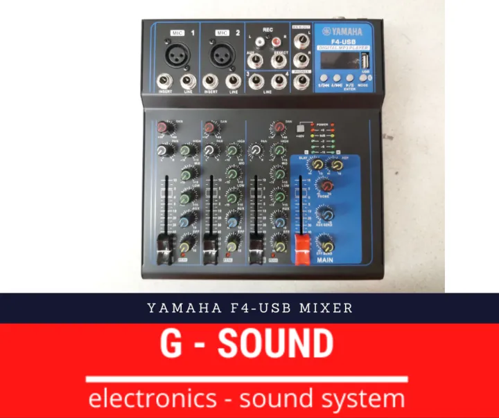 Yamaha F4USB 4Channel Mixer With USB Lazada PH