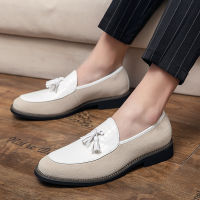 คลาสสิก Loafers ผู้ชาย Breathable รองเท้าหนังแบนรองเท้าผู้ชาย Slip-On Peas รองเท้าผู้ชายรองเท้า Mocasines Hombre 38-48 ~