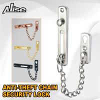 Anti-Theft Chain Door Chain with Spring Anti-Theft Press Door Latch Door Lock Security Lock Stainless Steel Safety Guard Chain