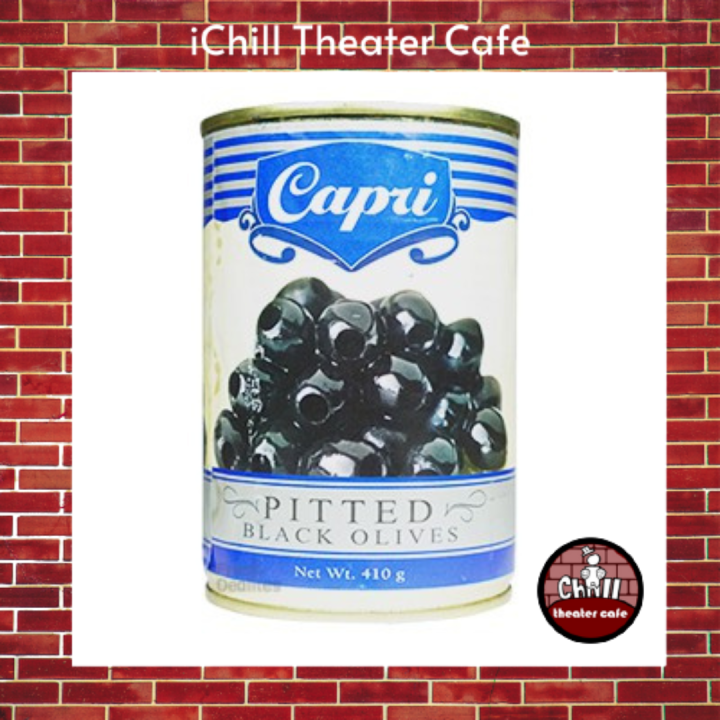 Capri Pitted Black Olives 410g in can good for Keto / Low Carb Diet ...