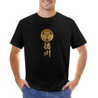 Tokugawa Kamon With Tokugawa Kanji T-Shirt Shirts Graphic Tees Black T Shirts For Men