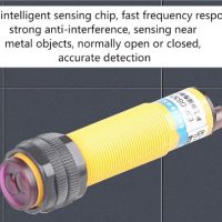 ✼♟ Przełącznik fotoelektryczny indukcyjny na podczerwień E3F-DS100C4 czujnik odbicie rozproszone zbliżeniowego NPN trzy druty normalnie otwarty