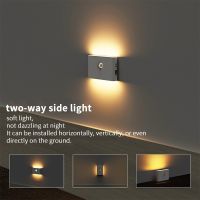 LED Motion Sense Night Light USB Charging Wireless Human Body Induction Wall Light Bedroom Bathroom Corridor Cabinet Night Light