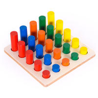 Wooden Montessori Geometric Shapes Stacking Rings Fractions Boards 8 In 1 Set Shape Sorter Toy Stacking Game Educational Learn