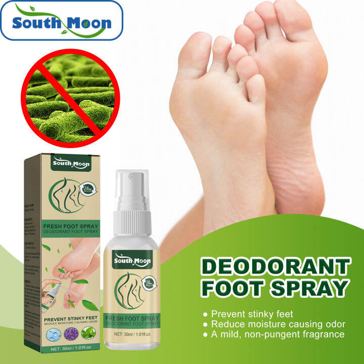 South Moon Foot Odor Spray Antibacterial Shoe Sock Deodorant Spray Care