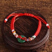 【YF】◐❃  Thehandstring Beads Weave String Rope Luck Success Wealth Prosperity Moral Amulet Jewelry