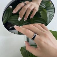 [Free ship] dripping oil rhinestone ring niche design high-end index finger personality opening adjustable