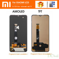 6.39 "AMOLED สำหรับ Xiaomi Mi หน้าจอ LCD ขนาด9ไลท์อุปกรณ์อ่านพิกัดหน้าจอสัมผัส M1904F3BG สำหรับ CC9 Xiaomi Mi อะไหล่หน้าจอ LCD